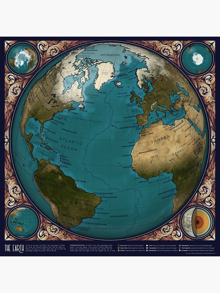 Thumbnail 3 of 3, Photographic Print, The Earth designed and sold by EleanorLutz.