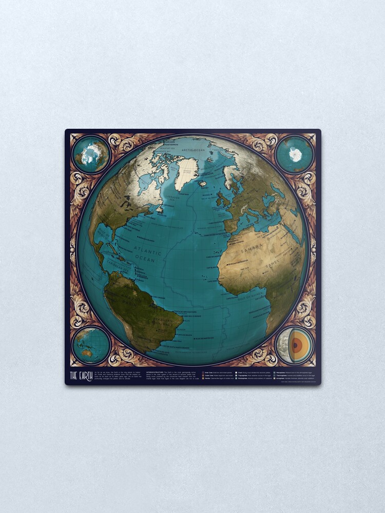Alternate view of The Earth Metal Print