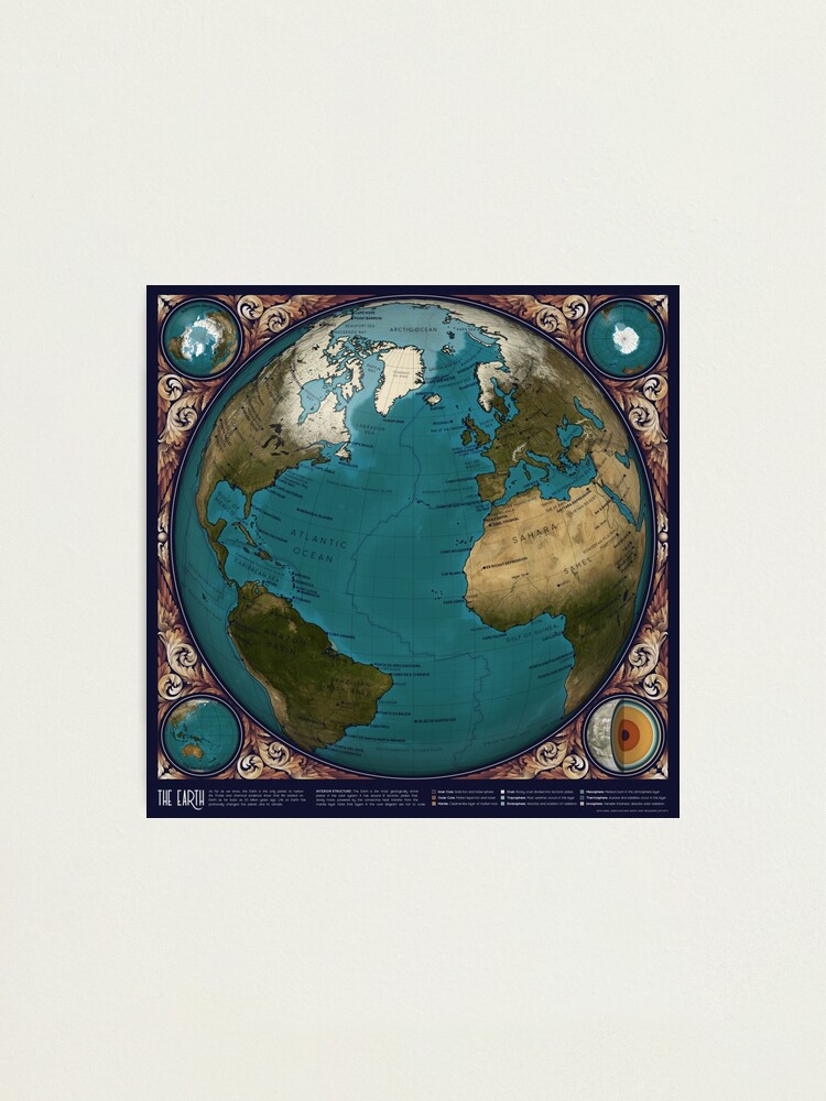 Alternate view of The Earth Photographic Print