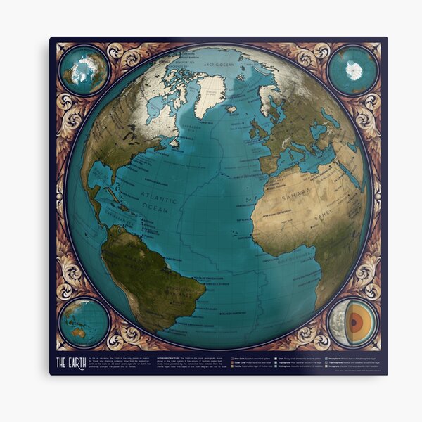 The Earth Metal Print