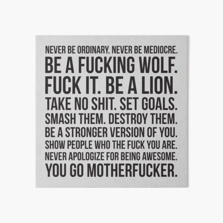 Never Be Ordinary Art Board Print