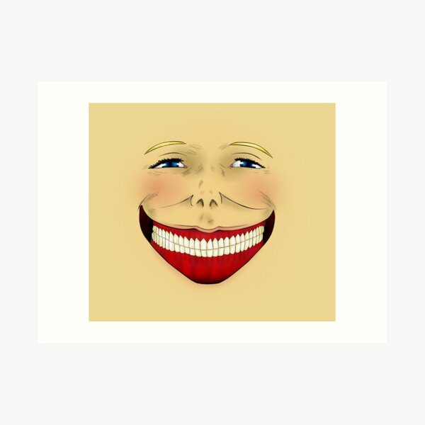 That "I'm Gonna Eat You" Smile Art Print