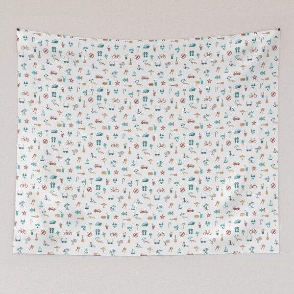 Item preview, Summer Pattern | Sun Beach Holiday Sea Sand Palm designed and sold by anziehend.