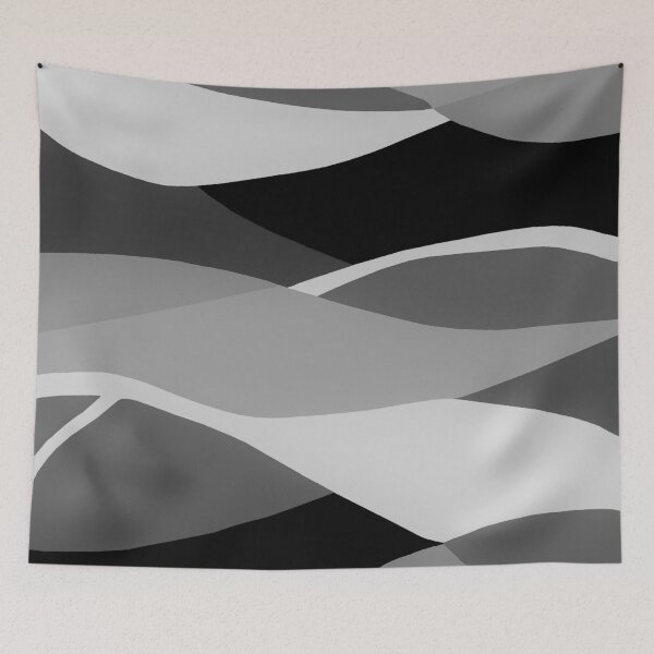 Item preview, Gray and Pewter Waves designed and sold by EloiseArt.
