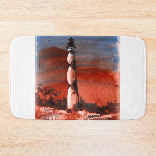 Item preview, Cape Hatteras lighthouse watercolor painting designed and sold by rfoxphoto.