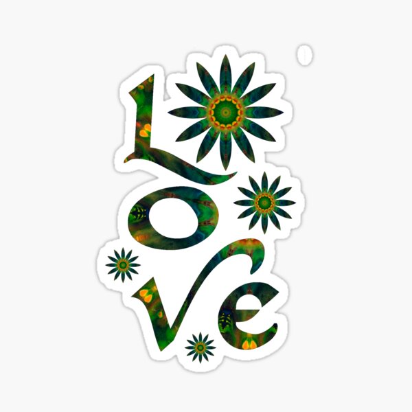 Love in Green Sticker