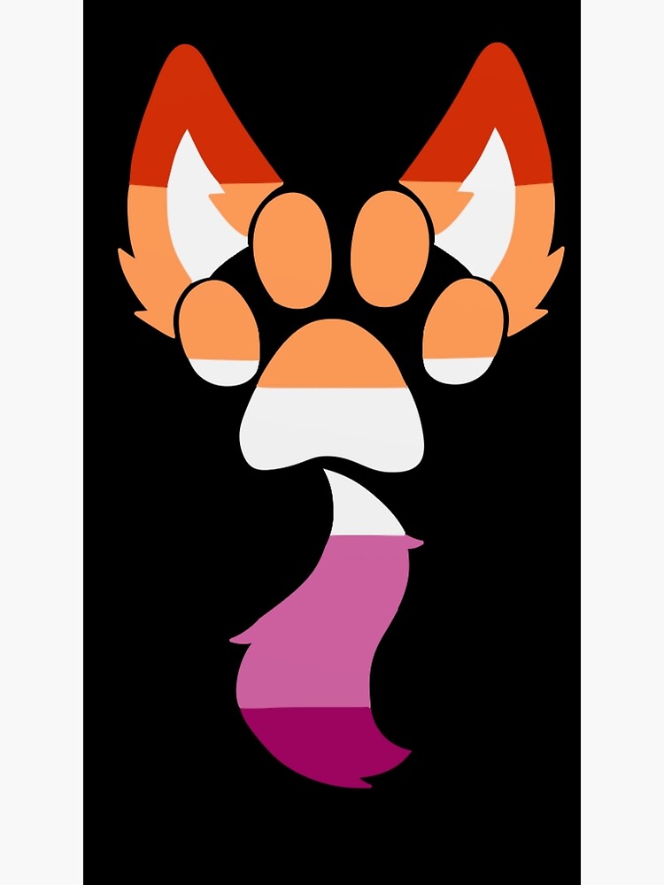 "Lesbian Furry Pride Design" Poster By Deathlycutie16 | Redbubble