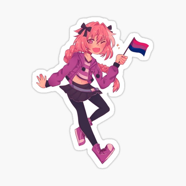bisexual astolfo Sticker