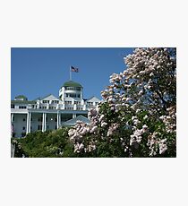 Lilacs & Grand Hotel Photographic Print