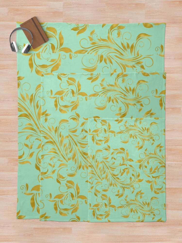 Gold foil throw online blanket