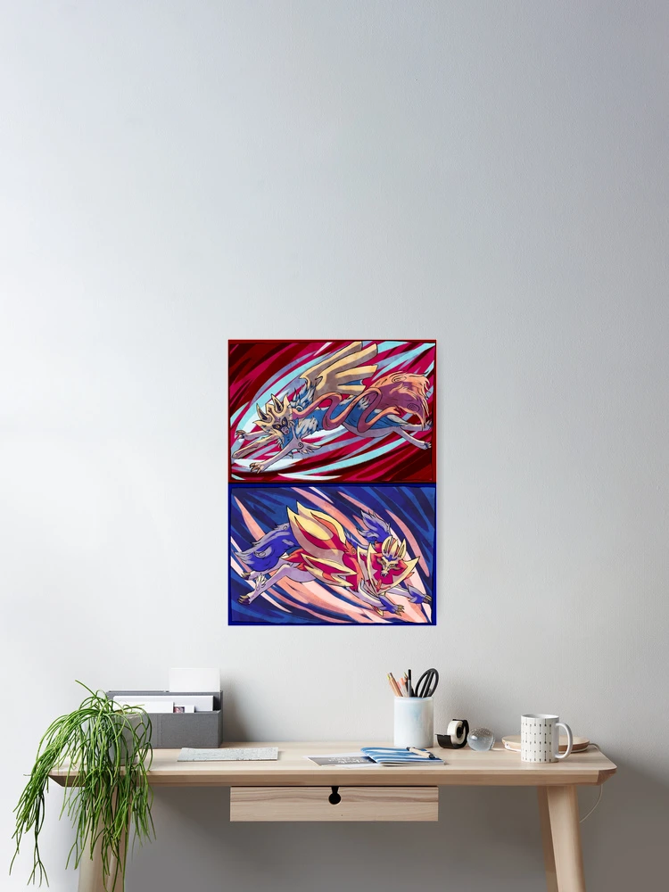 Greatwolves Zacian & Zamazenta Art Board Print for Sale by Grune Dragon