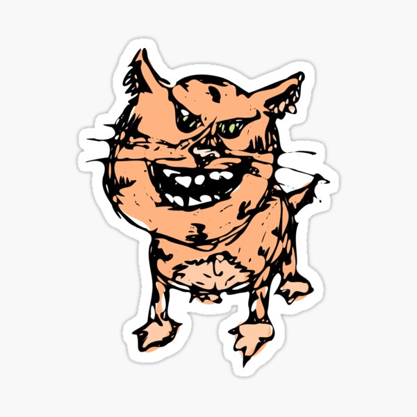 Smiling Cat Sticker