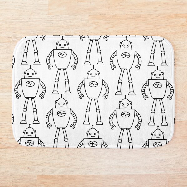 Robot from the Future Bath Mat