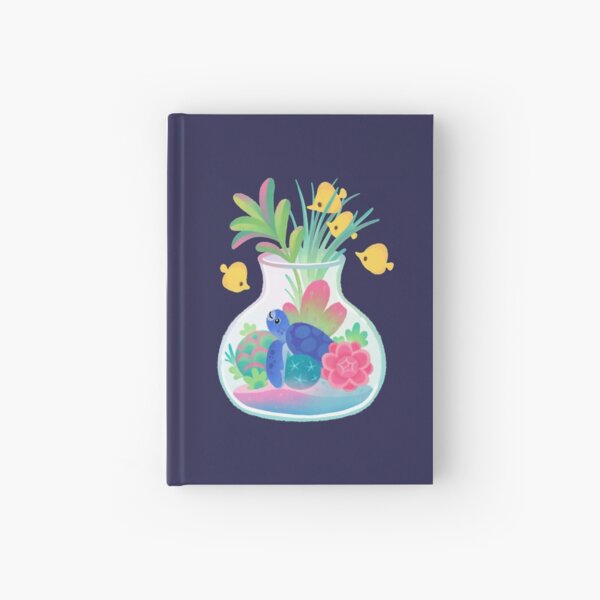 Ocean terrarium - Boxer crab, hermit crab Hardcover Journal