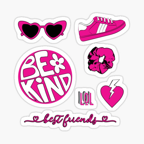 Light Yellow Be Kind Aesthetic Sticker Pack | Sticker