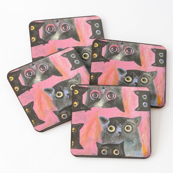 Item preview, staring cats designed and sold by Marianna Tankelevich.