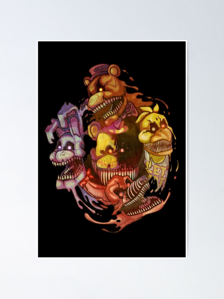 Fnaf Nightmare Animatronics Wall Art for Sale