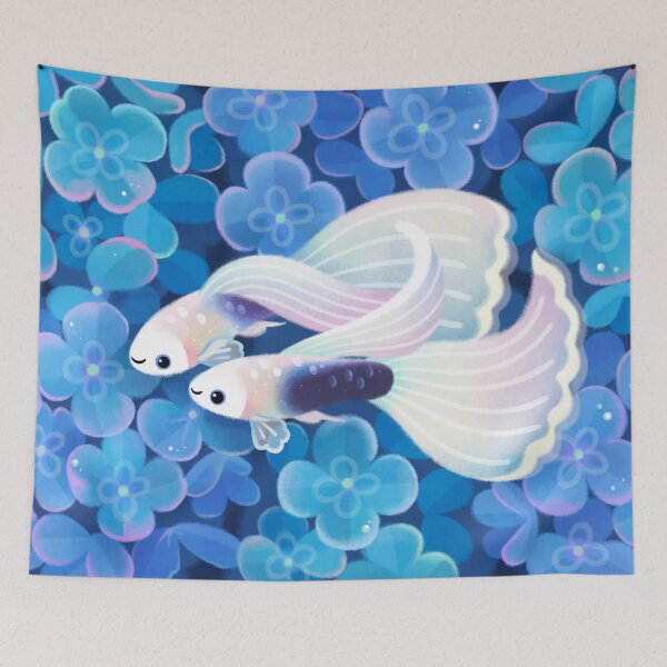Item preview, White tuxedo guppy designed and sold by pikaole.