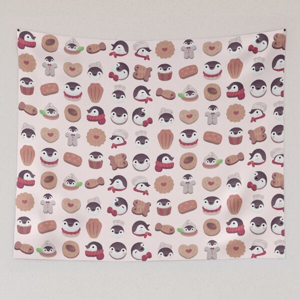 Item preview, Cookie cream penguin - pink pattern designed and sold by pikaole.