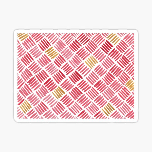 Item preview, Red and Ochre Basketweave designed and sold by Sally Cummings.