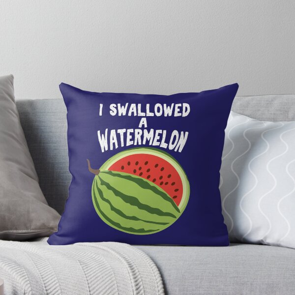 Item preview, I swallowed a watermelon Funny Big Belly Gift Pregnancy Announcement  designed and sold by alenaz.