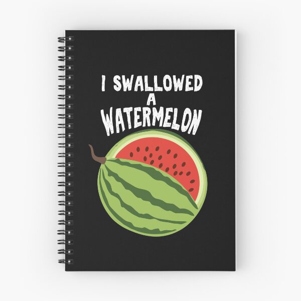 Item preview, I swallowed a watermelon Funny Big Belly Gift Pregnancy Announcement  designed and sold by alenaz.