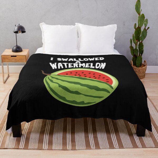 Item preview, I swallowed a watermelon Funny Big Belly Gift Pregnancy Announcement  designed and sold by alenaz.