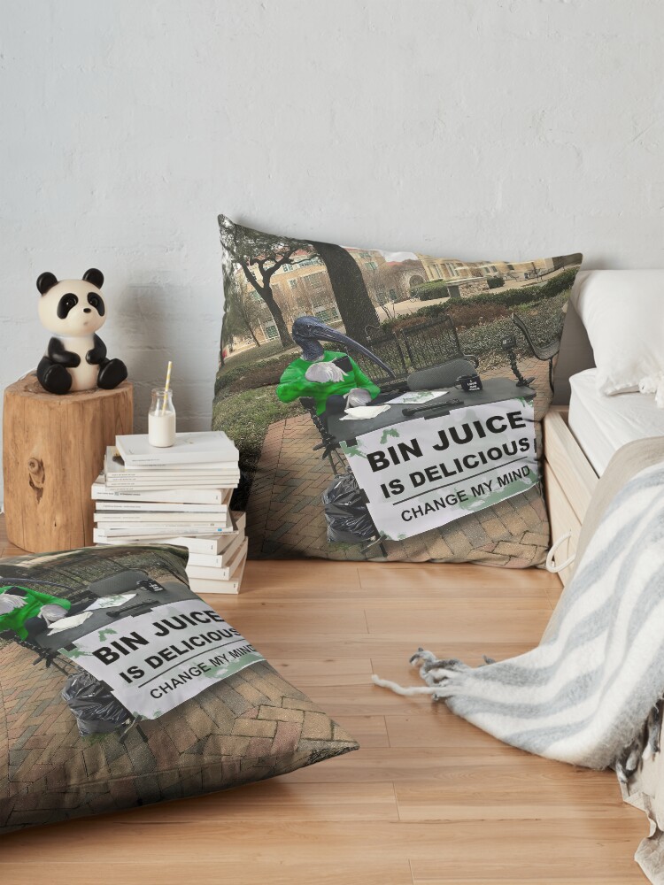 Alternate view of Bin Juice Meme Floor Pillow