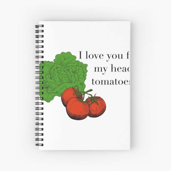Head tomatoes (colour) Spiral Notebook