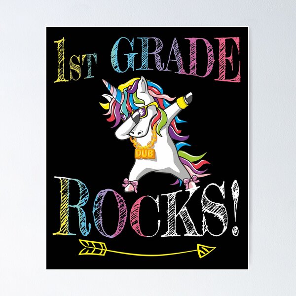 Item preview, 1st Grade Rocks Dabbing Unicorn Back to School Dad Dance Teacher Funny Gift designed and sold by alenaz.