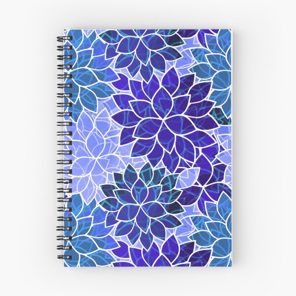 Item preview, Azurite Blue Flowers designed and sold by KirstenStar.