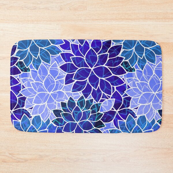 Item preview, Azurite Blue Flowers designed and sold by KirstenStar.