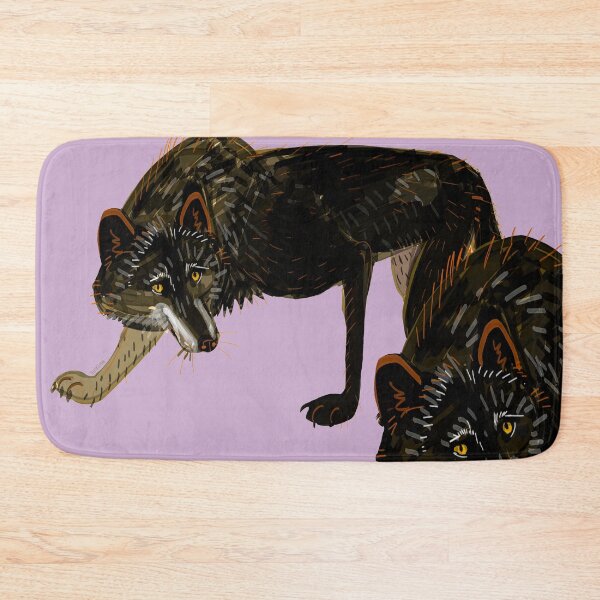 Item preview, Totem black Buffalo wolf (nubilus) Lavender designed and sold by belettelepink.