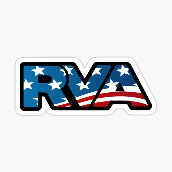RVA Logo Richmond Virginia American Flag Sticker