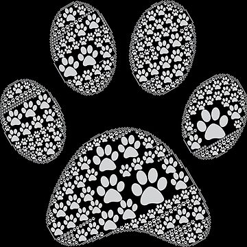 Camiseta para niños for Sale con la obra «Huella dactilar linda de la huella  del perro fresca para el amante del perro» de BUBLTEES
