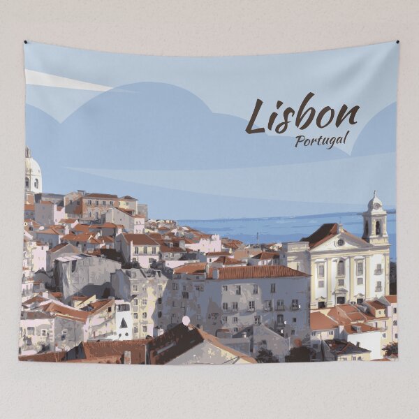 Item preview, Red Rooftops of Lisbon designed and sold by TheJoeyStudio.