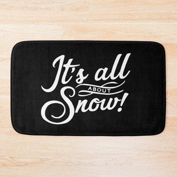 Item preview, It's all about snow ~ white on black designed and sold by ApricotBlossom.