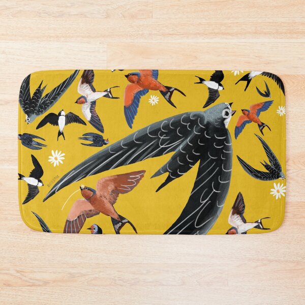 Item preview, Swallows and swift pattern (Yellow) designed and sold by belettelepink.