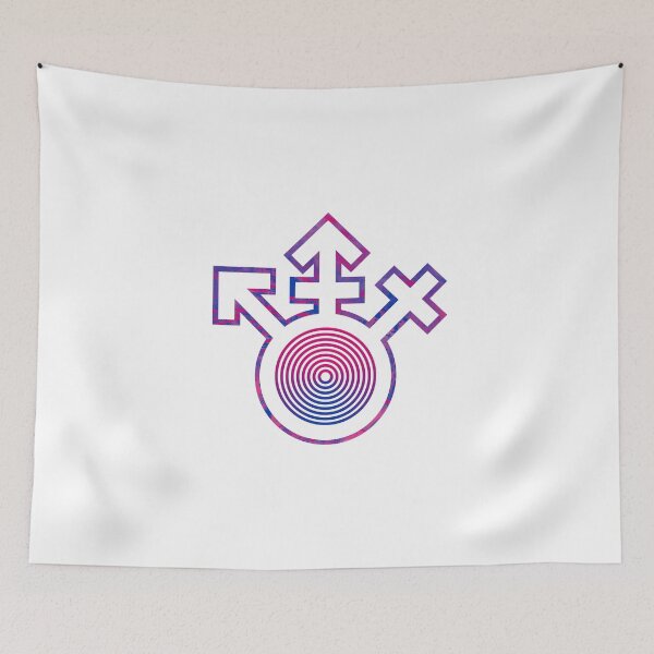 Item preview, Universal Gay Pride LGBT Bisexual Symbol Street Wear Graffiti designed and sold by phoxydesign.