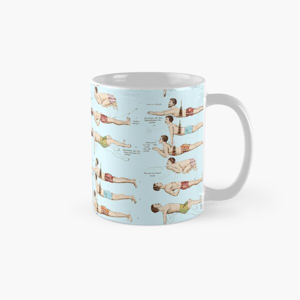 Item preview, Learning to Swim Vintage French Swimmers designed and sold by AntiqueImages.