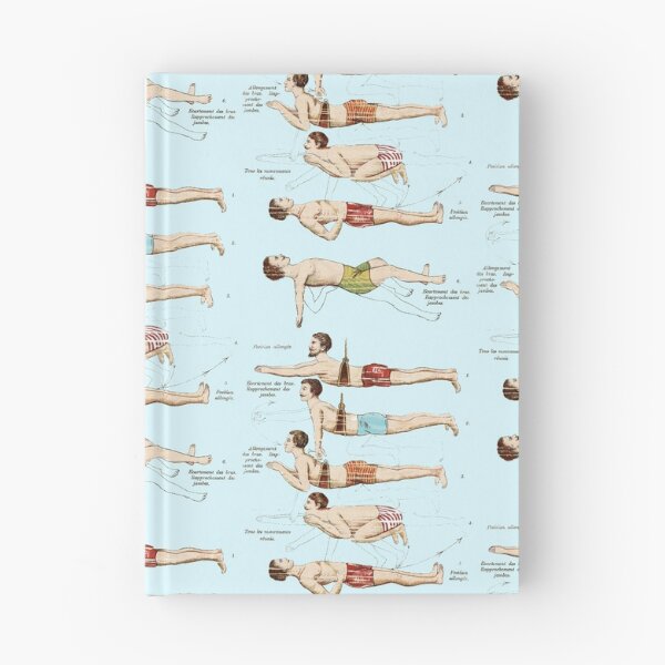 Item preview, Learning to Swim Vintage French Swimmers designed and sold by AntiqueImages.