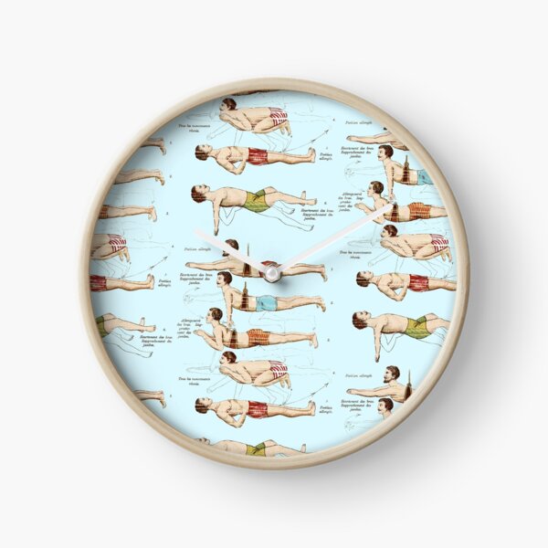 Item preview, Learning to Swim Vintage French Swimmers designed and sold by AntiqueImages.