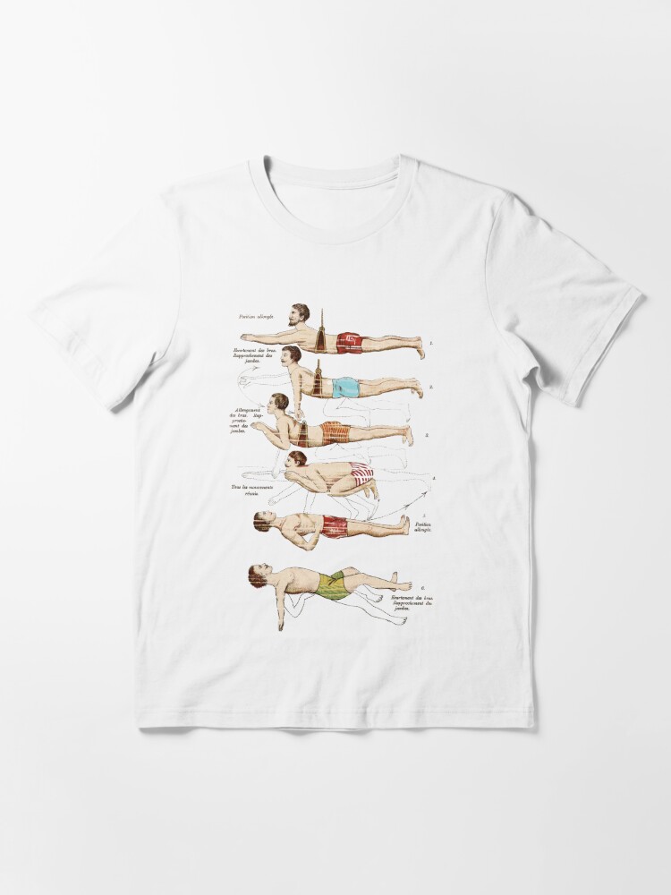 Swimming Lessons Vintage French Essential T-Shirt for Sale by