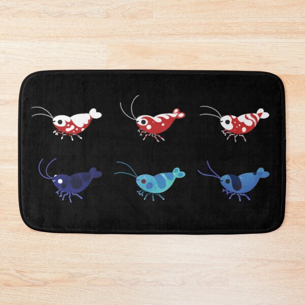 Item preview, Red and blue shrimp designed and sold by pikaole.