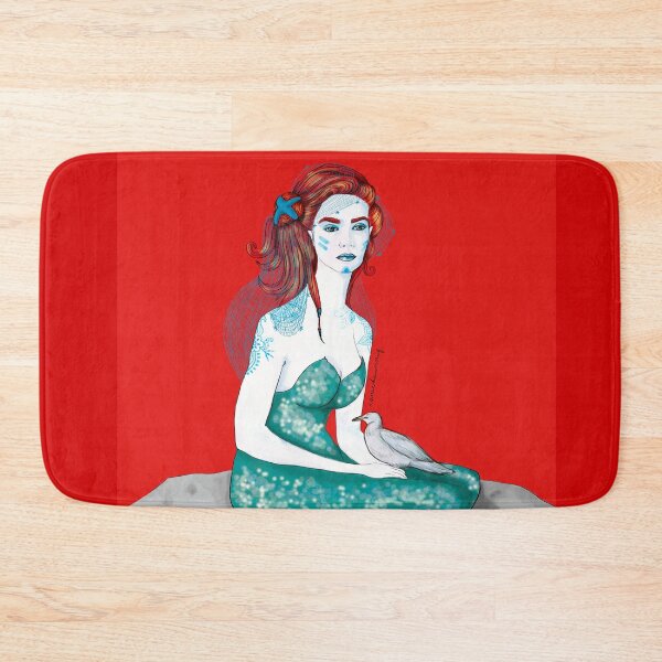 Item preview, Mermaid in red designed and sold by rauschsinnig.