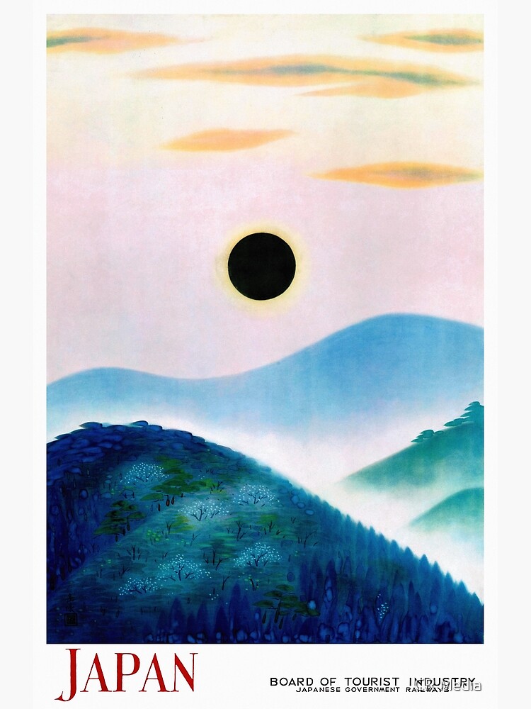 Very rare Japan Vintage Travel Poster Restored by vintagetreasure