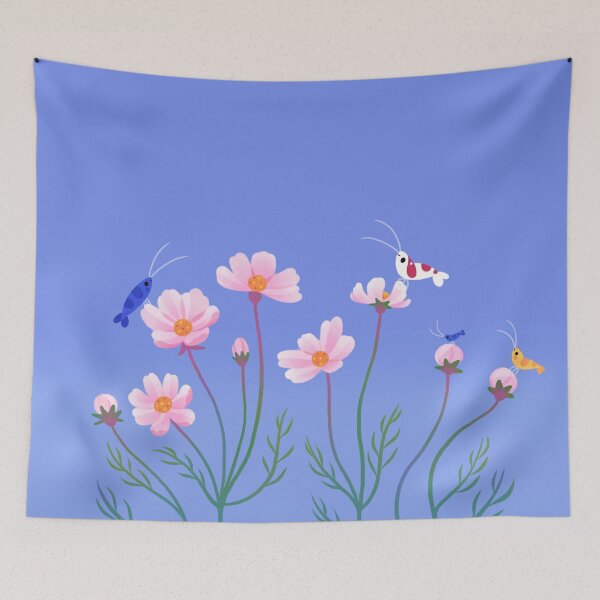 Item preview, Cosmos and shrimp designed and sold by pikaole.