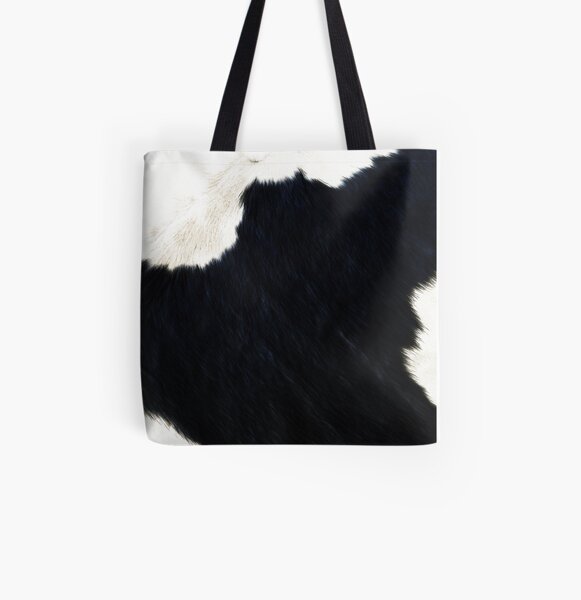 Minimal Faux Calf Cowhide All Over Print Tote Bag