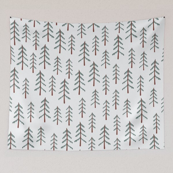 Item preview, Fir tree doodle wood  designed and sold by HelgaScand.