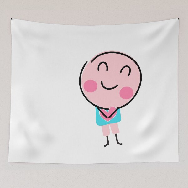 Item preview, cute boy with pink  heart  designed and sold by Pongbun Sangkaew.